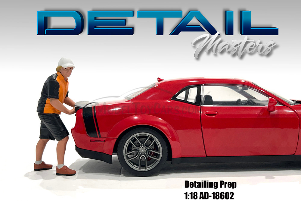 Detail Masters Figure 2 - Detail Prep, Black /Orange - Showcasts AD-18602 - 1/18 Scale Diorama Figurine