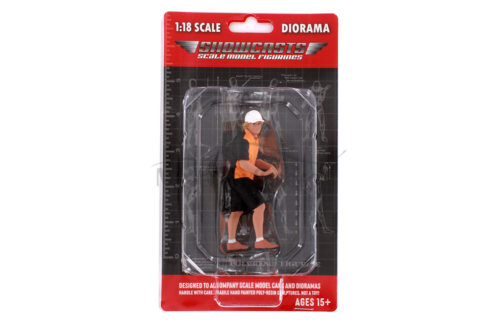 Detail Masters Figure 2 - Detail Prep, Black /Orange - Showcasts AD-18602 - 1/18 Scale Diorama Figurine
