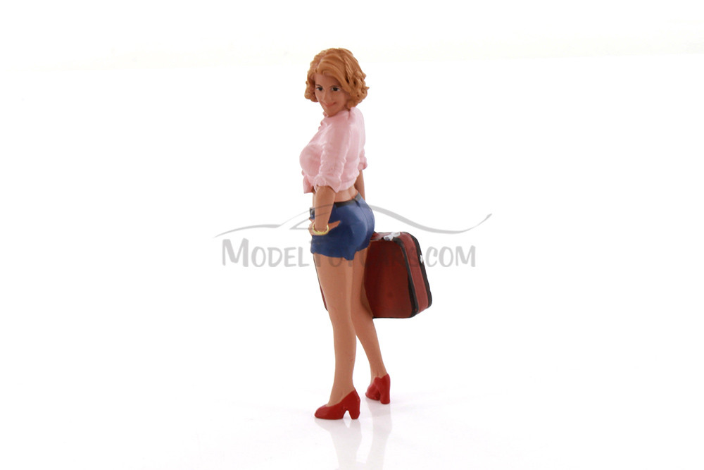 Figure 18 Series 1 #706, Pink - Showcasts AD-24706 - 1/24 Scale Diorama Figurine
