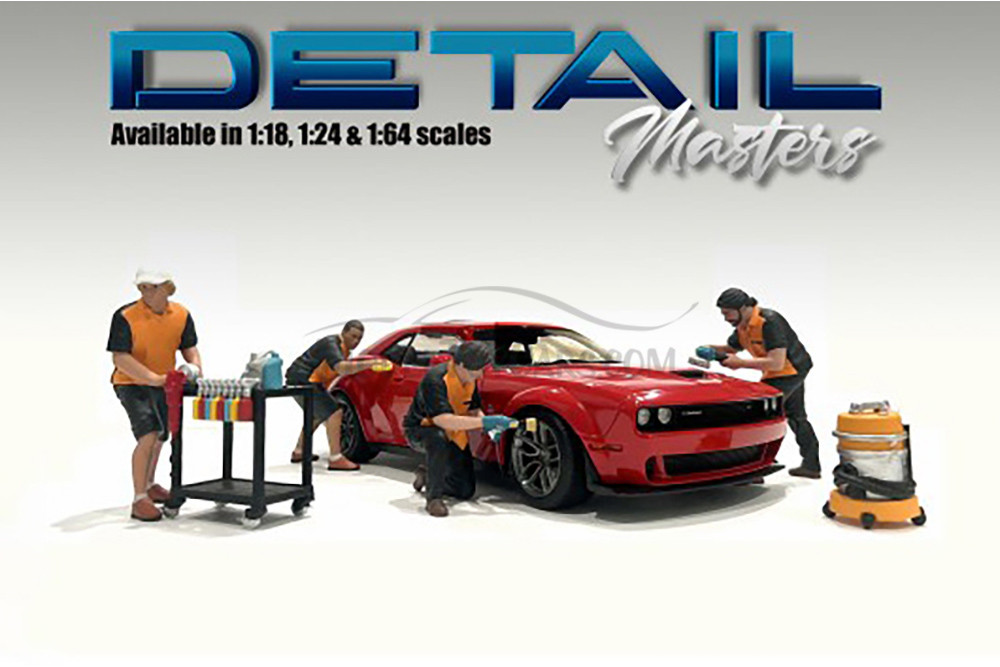 Detail Masters Figure 3 - Detailing Cart, Black - Showcasts AD-24603 - 1/24 Scale Diorama Figurine