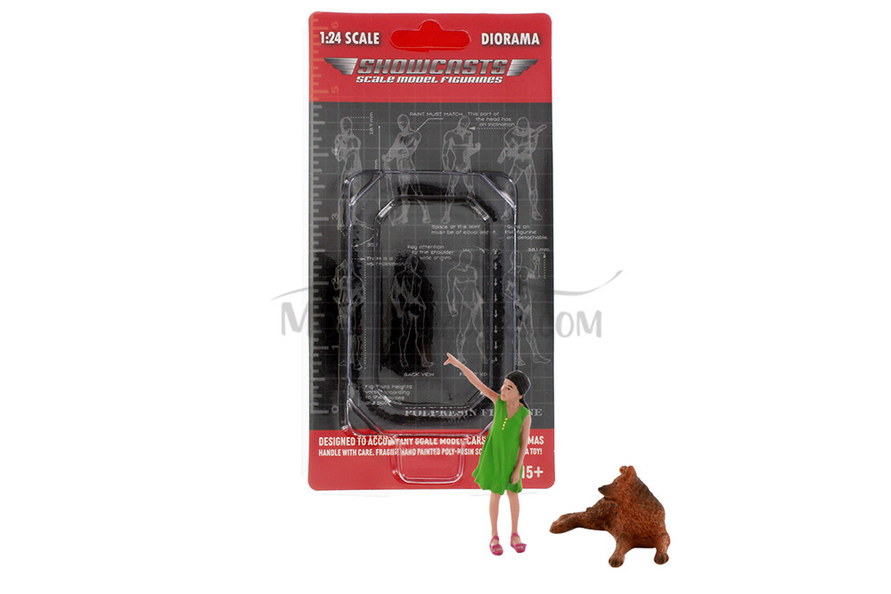 Figure 18 Series 1 #703 Set of 2, Green - Showcasts AD-24703 - 1/24 Scale Diorama Figurine