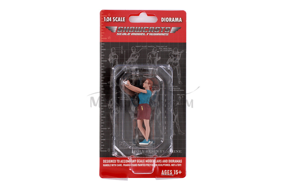 Figure 18 Series 1 #702, Blue /Brown - Showcasts AD-24702 - 1/24 Scale Diorama Figurine