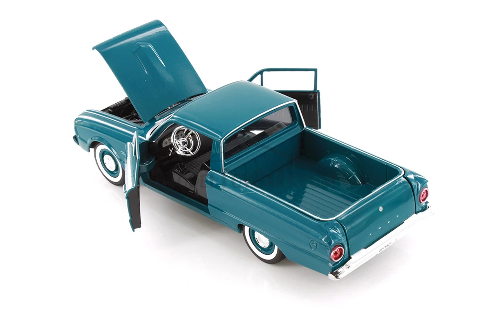 1960 Ford Ranchero, Green - Showcasts 77321D - Set of 4 1/24 Scale Diecast Model Toy Cars