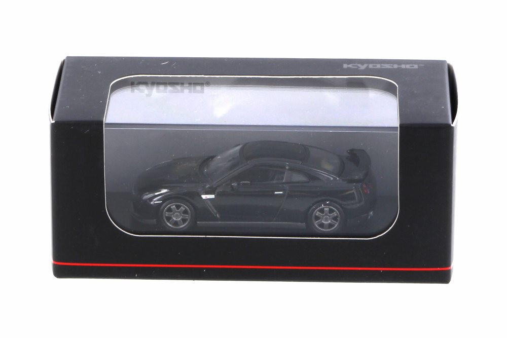 Nissan GT-R (R35), Black - Kyosho KS07047A11 - 1/64 scale Resin