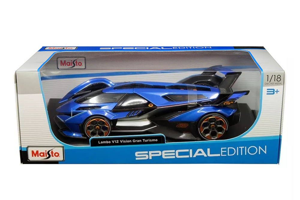 Lamborghini V12 Vision Gran Turismo, Blue - Maisto 31454BU - 1/18