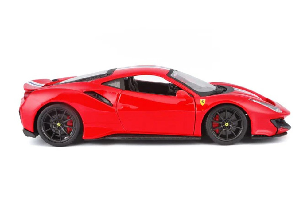 Ferrari 488 Pista, Red - Bburago 26026R - 1/24 Scale Diecast Model Toy Car