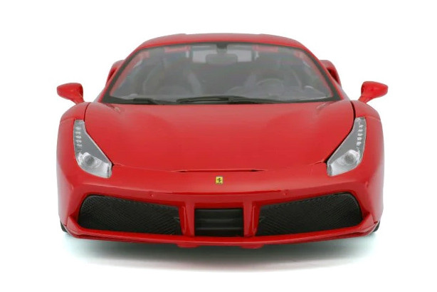 Ferrari 488 GTB Hardtop, Red - Bburago 16008R - 1/18 Scale Diecast