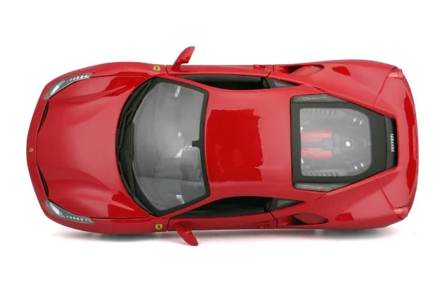 Ferrari 488 GTB Hardtop, Red - Bburago 16008R - 1/18 Scale Diecast