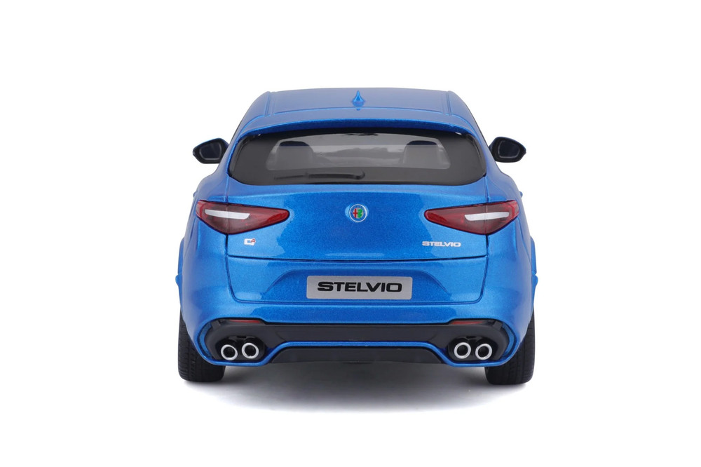 Alfa Romeo Stelvio SUV, Blue - Bburago 21086BU - 1/24 Scale