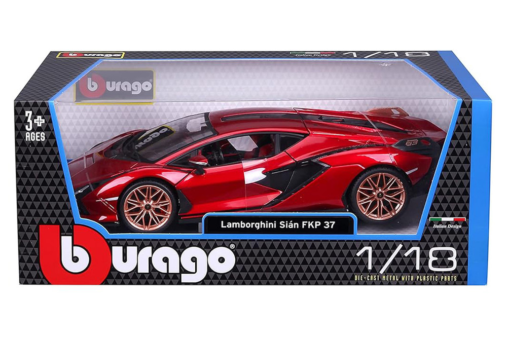 Auto De Colección Lamborghini Sián Fkp 37 Burago Escala 1:24