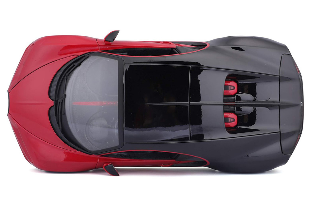 2019 Bugatti Chiron Sport #16, Red /Black - Bburago 11044R - 1/18 Scale Diecast Model Toy Car