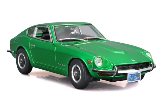 1971 Datsun 2400z Hardtop, Green - Maisto 31170GN - 1/18 Scale