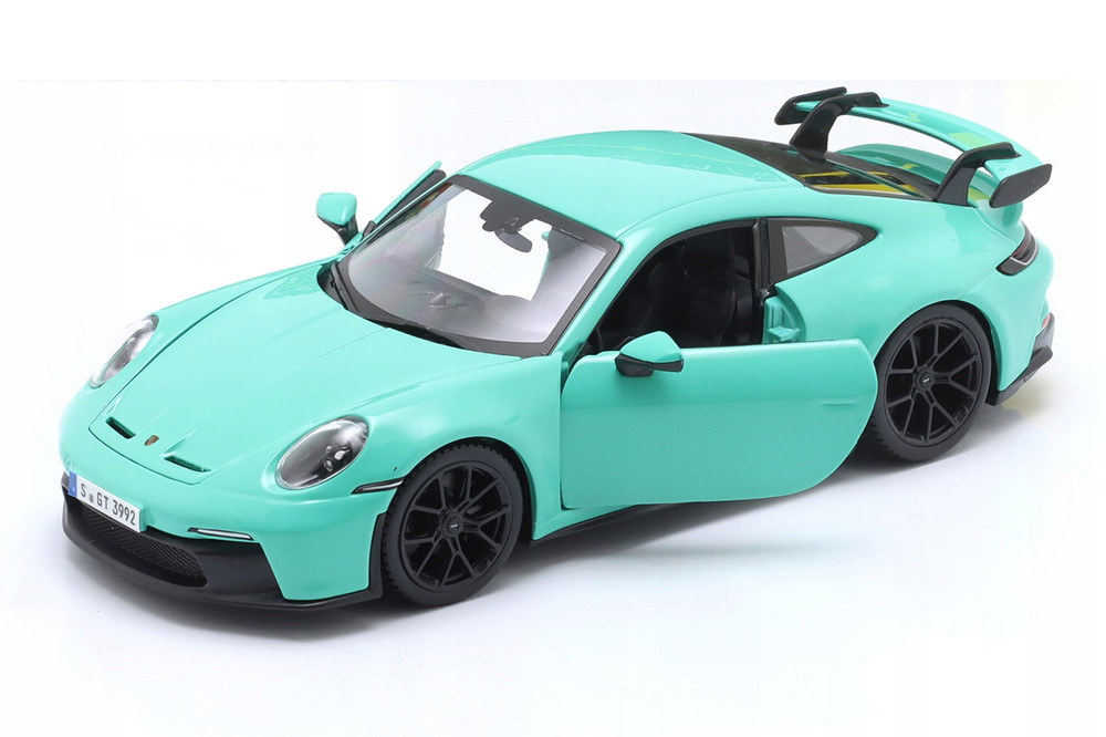 Porsche 911 GT3, Green - Bburago 21104GN - 1/24 Scale Diecast Model Toy Car