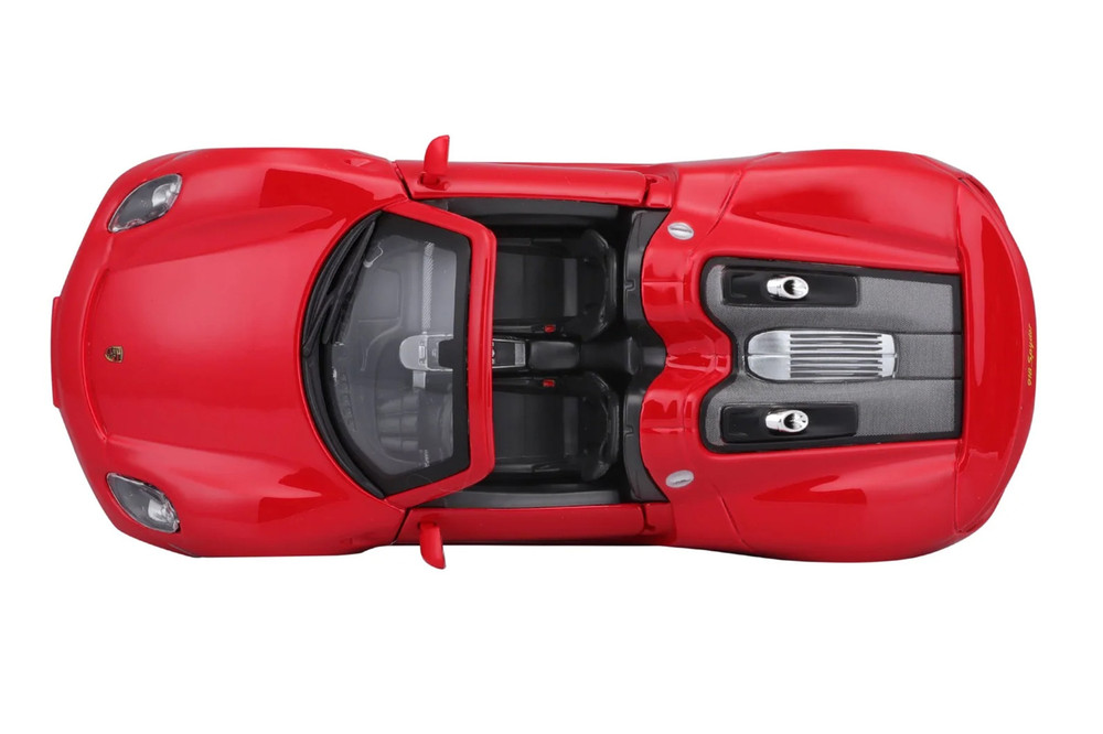 Porsche 918 Spyder Convertible, Red - Bburago 21076R - 1/24 Scale