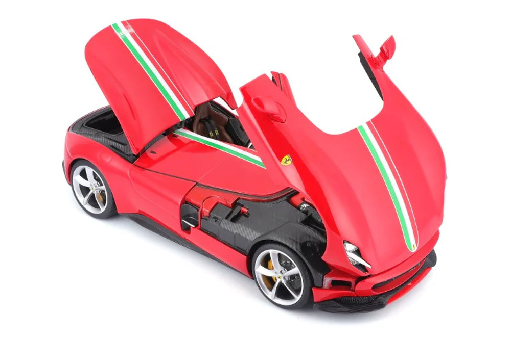 Ferrari Monza SP1, Red - Bburago 16909R - 1/18 Scale Diecast Model Toy Car