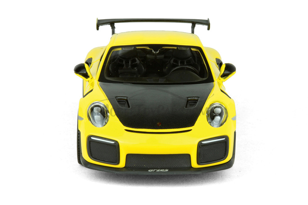 2018 Porsche 911 GT2 RS Hardtop, Yellow - Showcasts 37523 - 1/24 Scale Diecast Model Toy Car (1 Car, No Box)