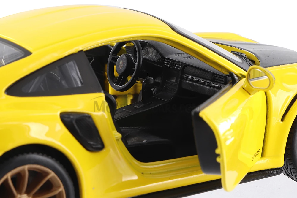 2018 Porsche 911 GT2 RS Hardtop, Yellow - Showcasts 37523 - 1/24 Scale Diecast Model Toy Car (1 Car, No Box)
