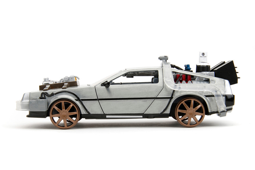 Jada Toys Scale Model Compatible with DE LOREAN Back to The Future II Flying Version & Lights 1:24 JADA31468