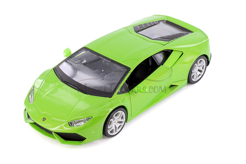 Lamborghini Huracan Coupe, Green - Showcasts 37509 - 1/24 Scale Diecast Model Toy Car (1 Car, No Box)