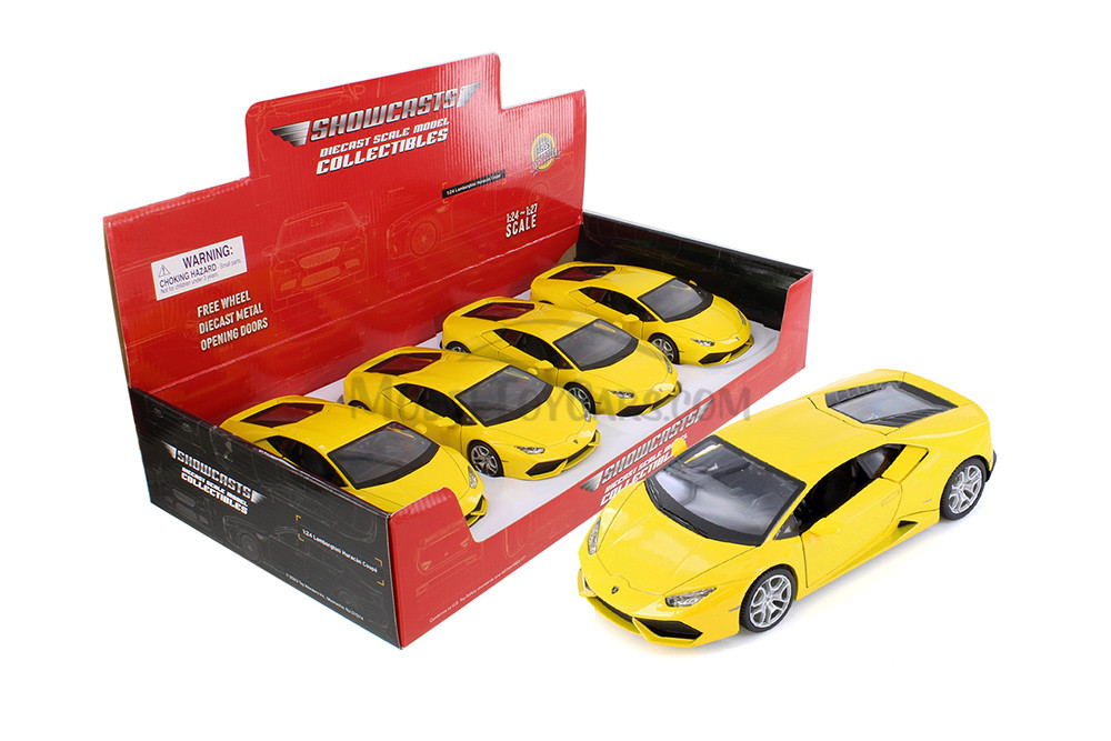 Lamborghini Huracan Coupe, Yellow - Showcasts 37509 - 1/24 Scale