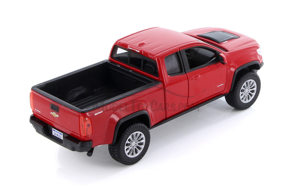 2017 Chevy Colorado ZR2 Pickup Truck, Red - Showcasts 37517 - 1/27 Scale Diecast Model Toy Car (1 Car, No Box)