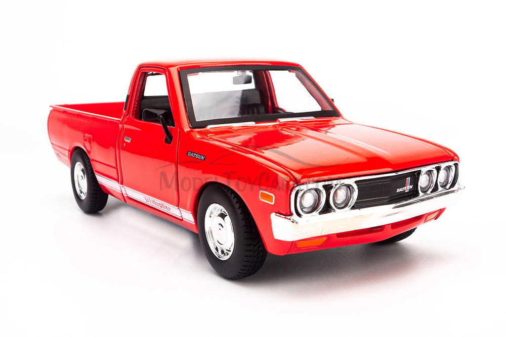 1973 Datsun 620 Pickup Truck, Red - Showcasts 37522 - 1/24 Scale Diecast Model Toy Car (1 Car, No Box)