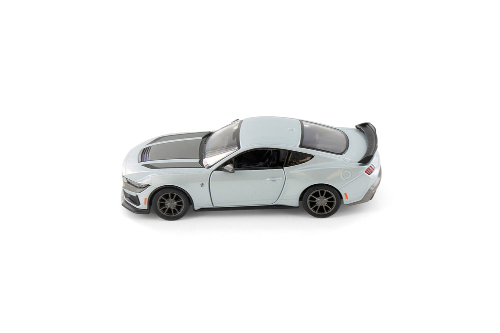 2024 Ford Mustang Dark Horse Hardtop, Silver - Kinsmart 5455D - 1/38 Scale Diecast Model Toy Car