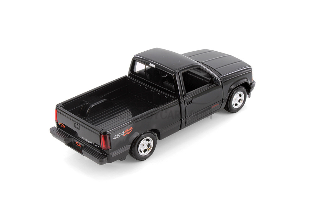 1993 Chevy 454 SS Pickup Truck, Black - Showcasts 37901 - 1/24 Scale Diecast Model Toy Car (1 Car, No Box)