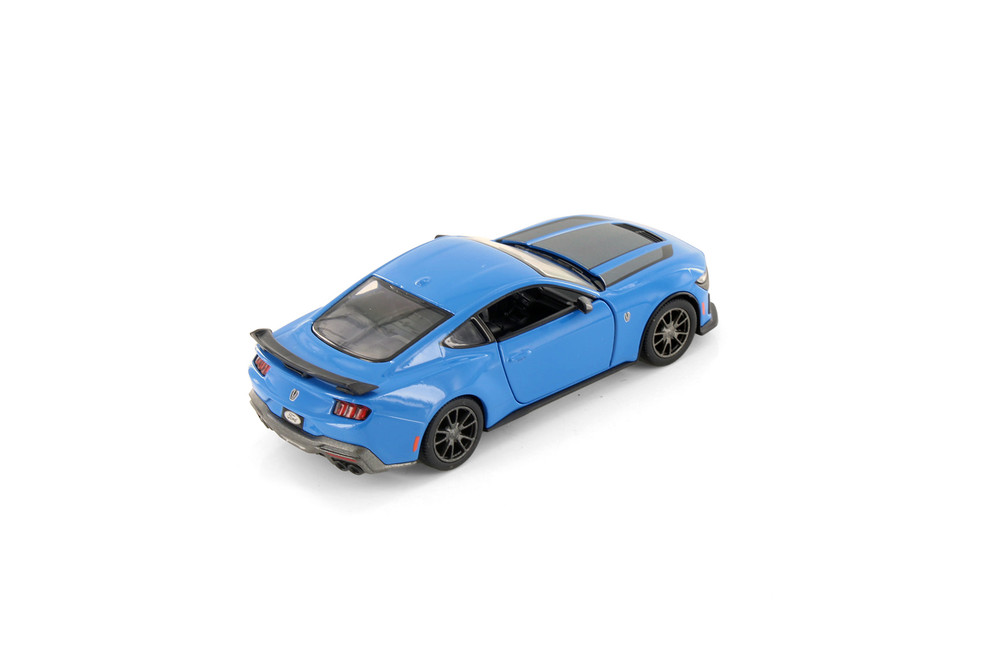 2024 Ford Mustang Dark Horse Hardtop, Blue - Kinsmart 5455D - 1/38 Scale Diecast Model Toy Car