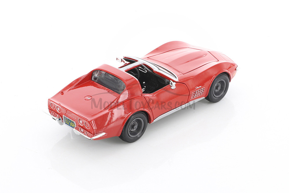 1970 Chevy Corvette T-Top, Red - Showcasts 37202/2 - 1/24 Scale Diecast Model Toy Car (1 Car, No Box)