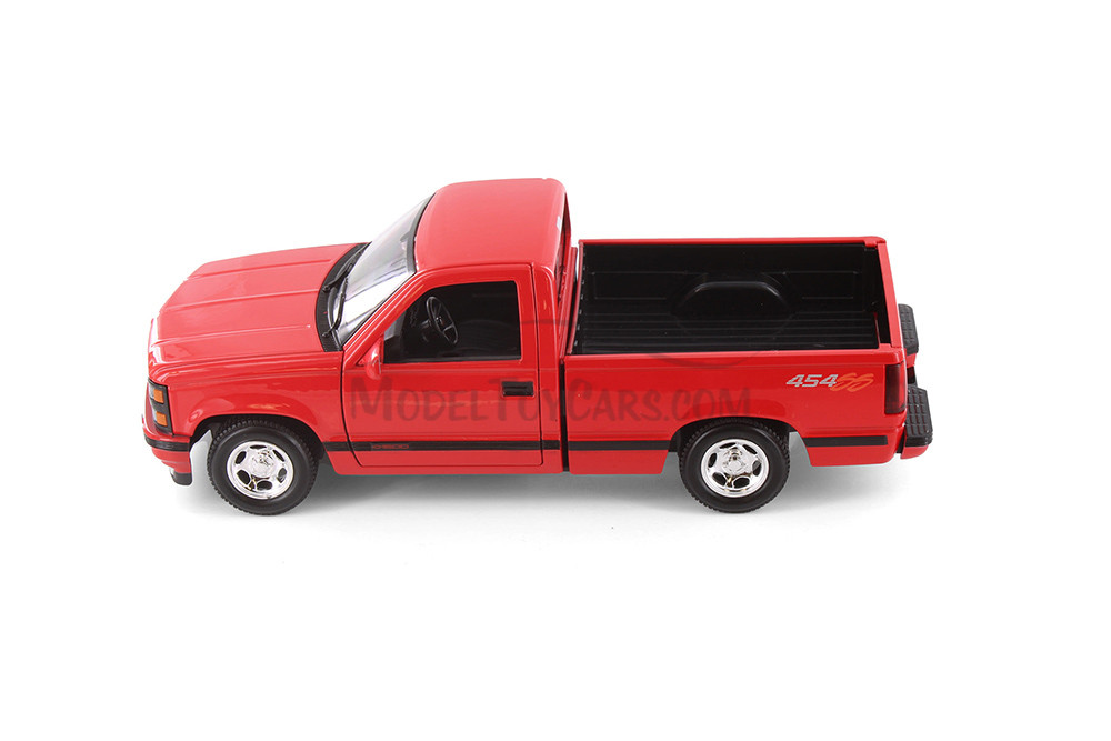 1993 Chevy 454 SS Pickup Truck, Red - Showcasts 37901 - 1/24 Scale Diecast Model Toy Car (1 Car, No Box)