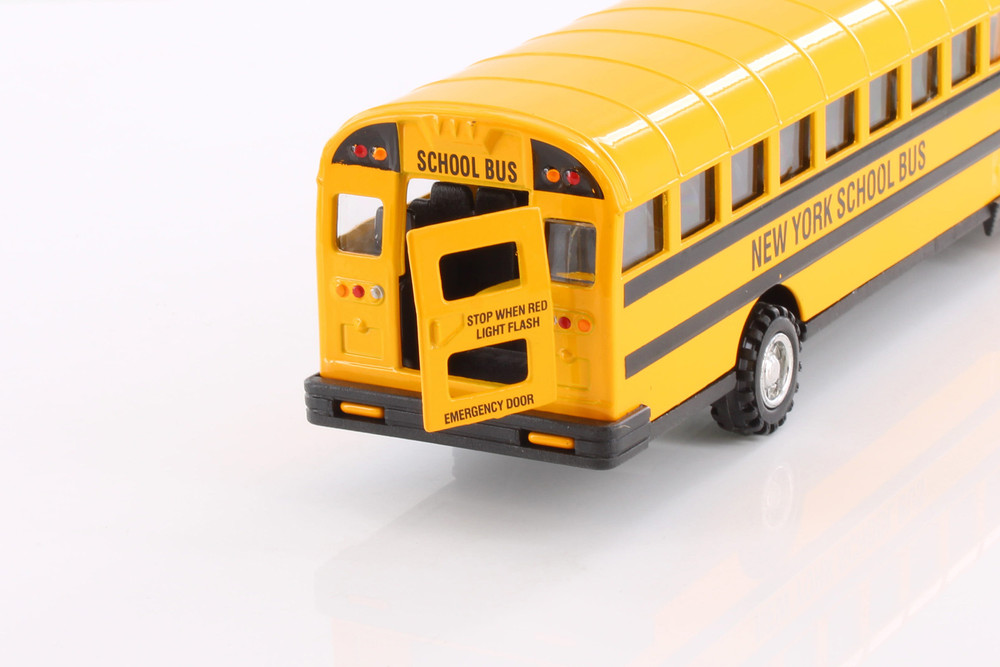Super School Bus, Yellow - ModelToyCars 9948/4D - 8.5" Scale Diecast Model Toy Car