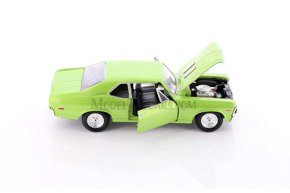 1970 Chevy Nova SS Hardtop, Green - Showcasts 37262/2 - 1/24 Scale Diecast Model Toy Car (1 Car, No Box)