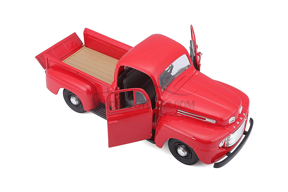 1948 Ford F-1 Pickup Truck, Red - Showcasts 37935 - 1/24 Scale Diecast Model Toy Car (1 Car, No Box)