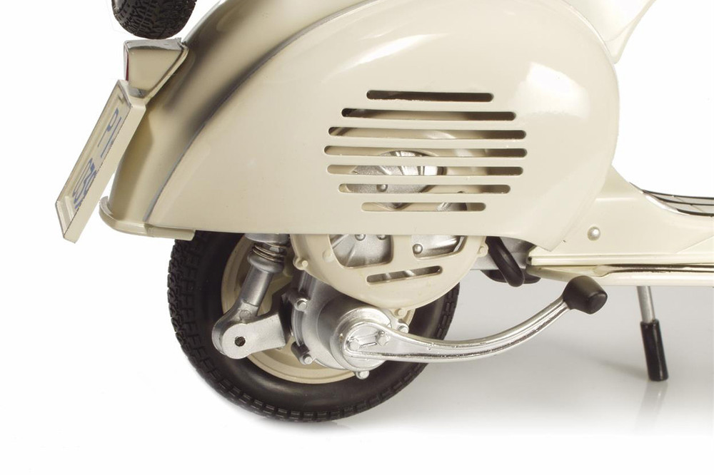 Vespa 150VL1T, White - New Ray 49273 - 1/6 scale Diecast Model Toy Scooter