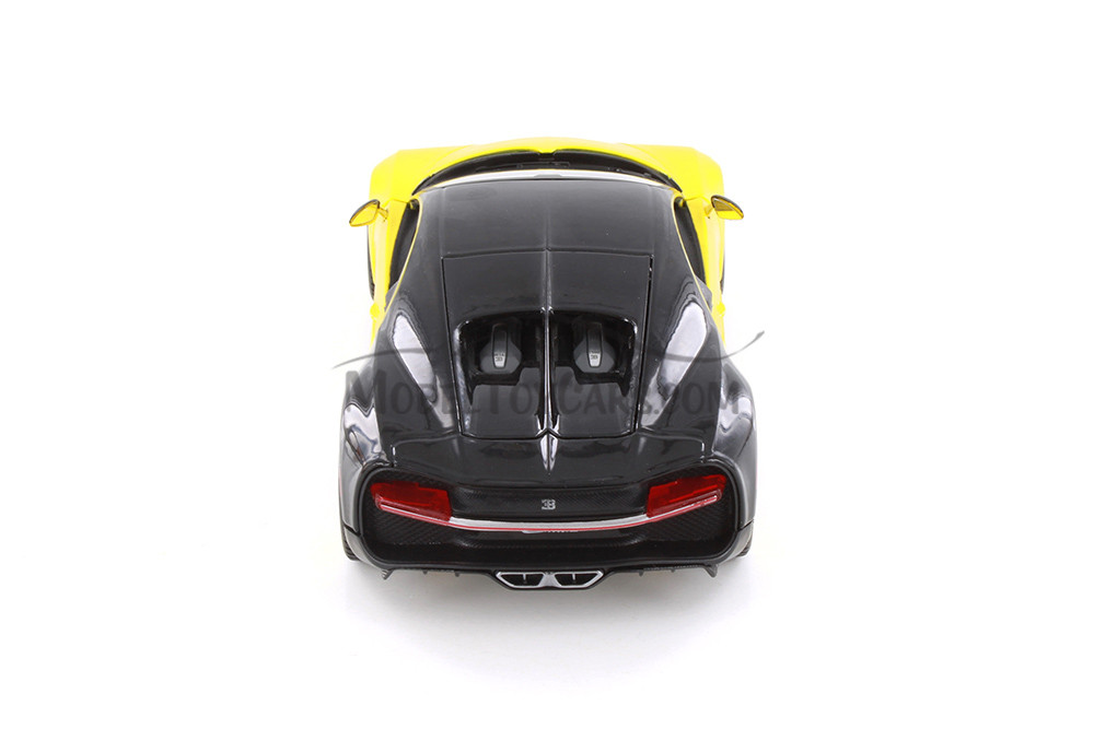 Bugatti Chiron, Yellow - Showcasts 37524/14 - 1/24 Scale Diecast Model Toy Car (1 Car, No Box)