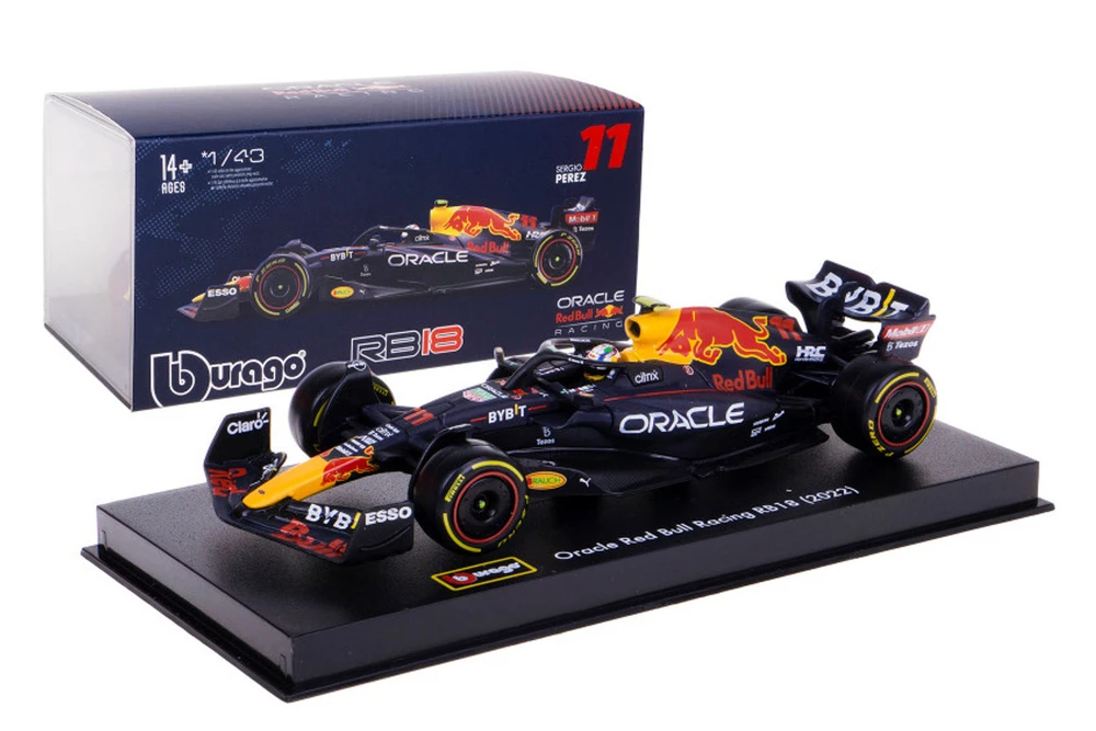 2023 Oracle Red Bull Racing RB19, #11 Sergio Perez - Bburago 18-38083/11 - 1/43 Scale Diecast Car