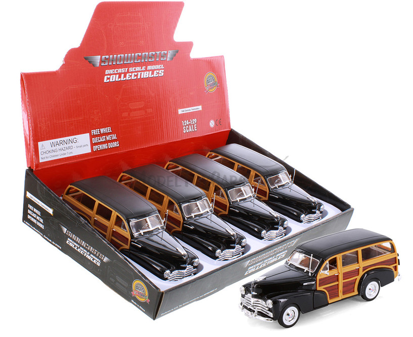 1948 Chevy Fleetmaster, Black - Showcasts® 22083 - 1/24 scale Diecast Model Toy Car (No Box)