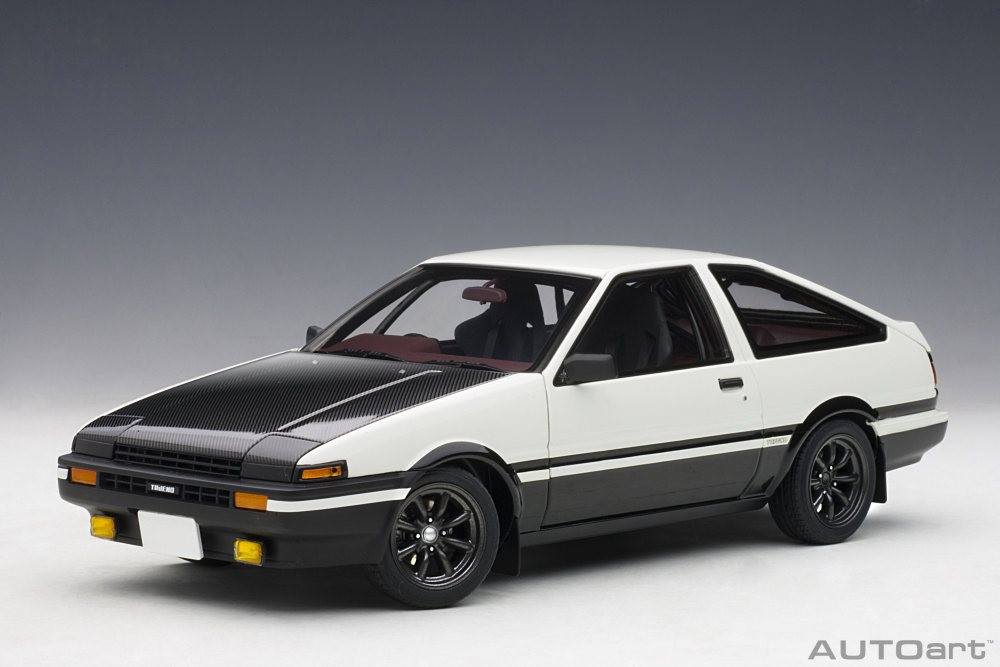 Toyota Sprinter Trueno AE86 Project D Final (Right Drive), White