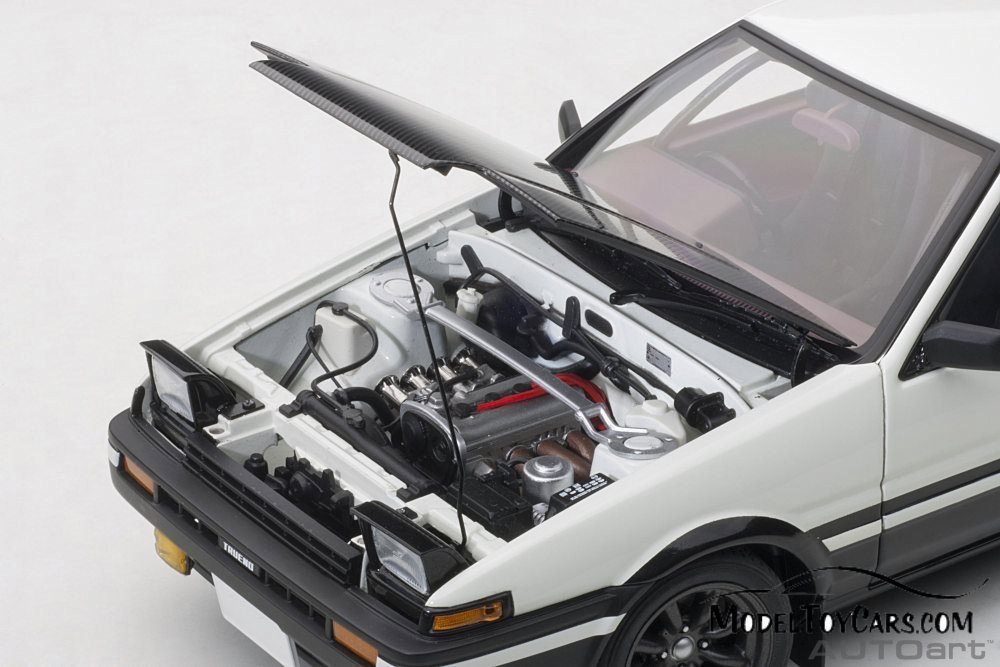 Toyota Sprinter Trueno AE86 Project D Final (Right Drive), White