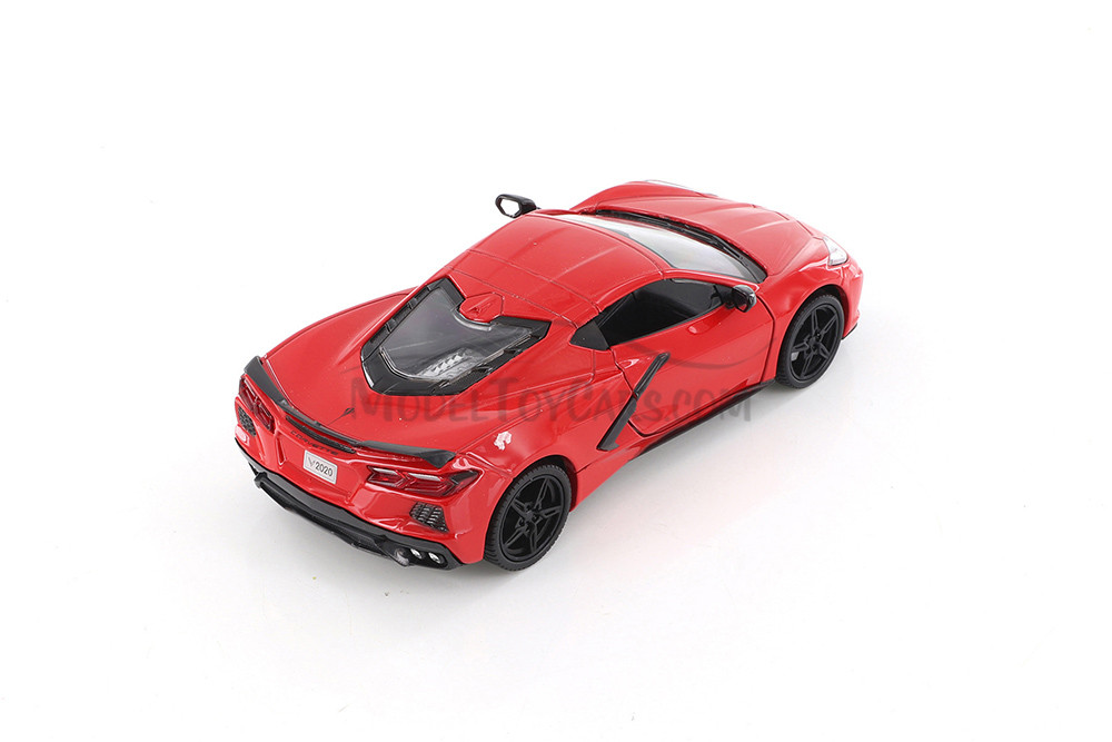 2020 Chevy Corvette C8 Stingray Hardtop, Red - Showcasts 71360D - 1/24 Scale Diecast Model Toy Car (1 Car, No Box)