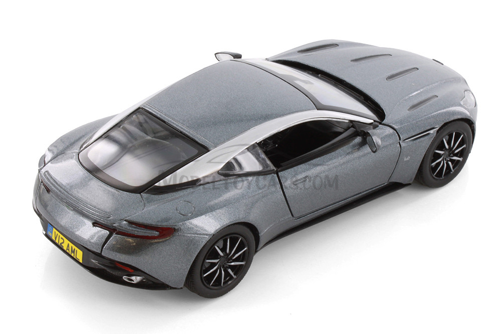 Aston Martin DB11 Hard Top, Gray - Showcasts 71345D - 1/24 Scale Diecast Model Toy Car (1 Car, No Box)