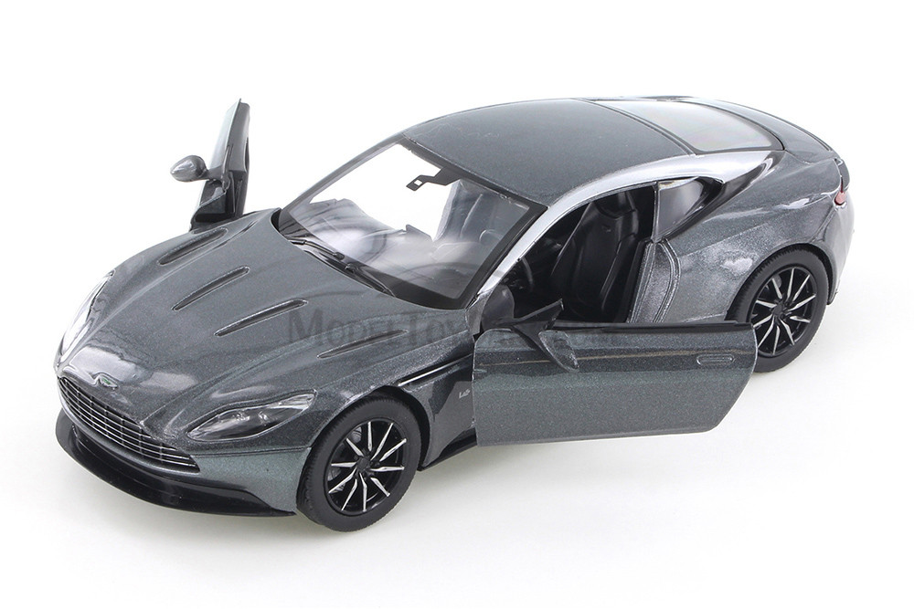 Aston Martin DB11 Hard Top, Gray - Showcasts 71345D - 1/24 Scale Diecast Model Toy Car (1 Car, No Box)