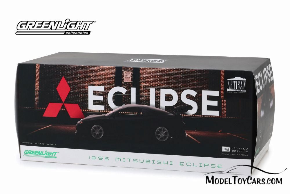 1995 Mitsubishi Eclipse, Black - Greenlight 19040 - 1/18 Scale