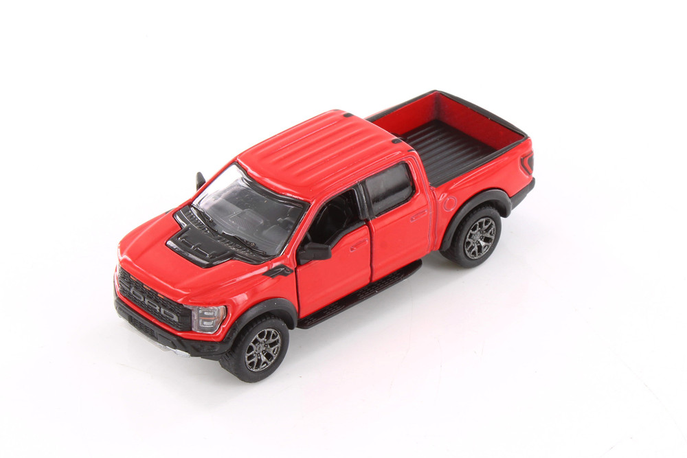 2022 Ford F-50 Raptor Pickup Truck, Red - Kinsmart 3001D - 1/78 Scale Diecast Model Toy Car