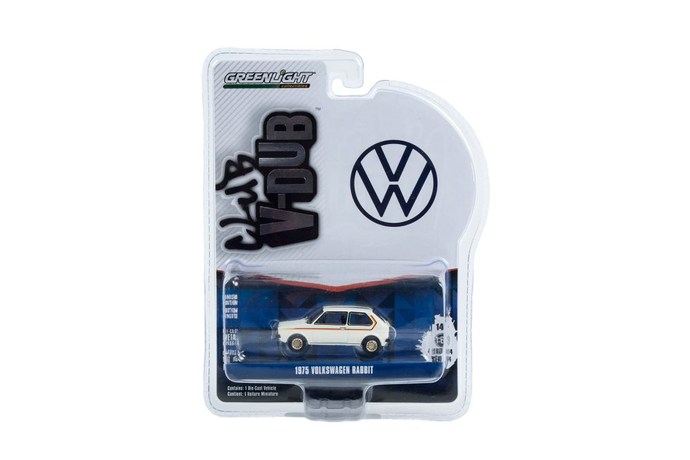 1975 Volkswagen Rabbit, White - Greenlight 36050D/48 - 1/64 scale Diecast Model Toy Car