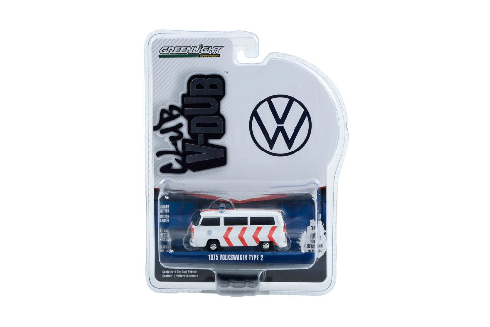1972 Volkswagen Type 2 (T2B), White - Greenlight 36050B/48 - 1/64 scale Diecast Model Toy Car