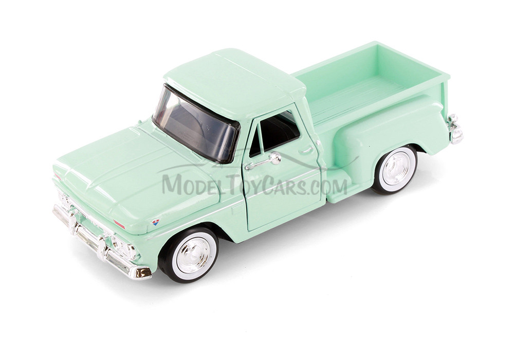 1966 GMC C1000 Fenderside Pickup Truck, Green - Showcasts 77379D - 1/24 Scale Diecast Model Toy Car (1 Car, No Box)