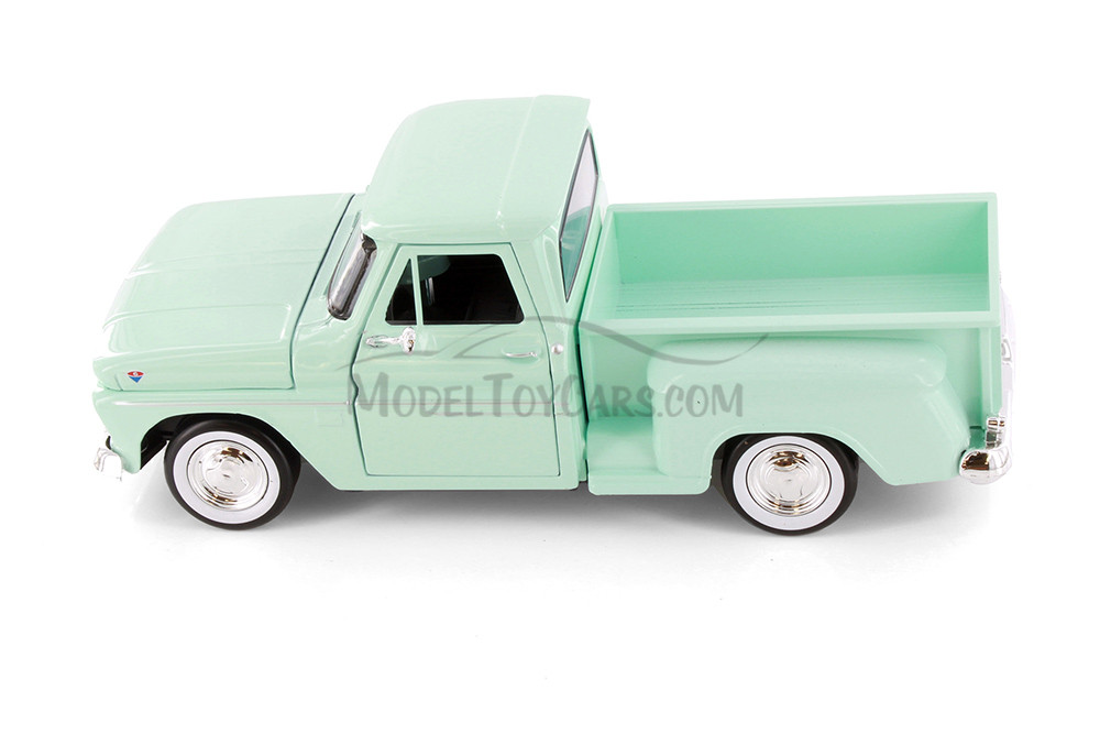 1966 GMC C1000 Fenderside Pickup Truck, Green - Showcasts 77379D - 1/24 Scale Diecast Model Toy Car (1 Car, No Box)