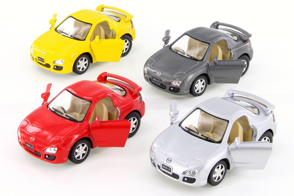 Box of 12 Mazda RX-7 Assortment - Kinsmart 4018D - 4